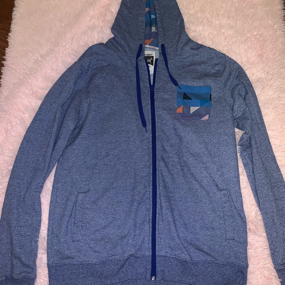 Blue Zip Up Jacket - Picture 2 of 4